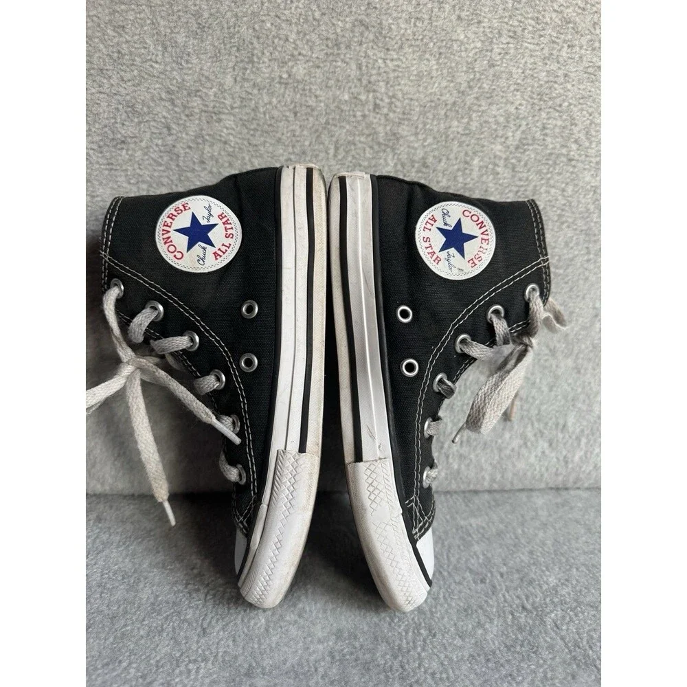 Converse High Top Sneakers Kids US 13 Black White Unisex Classic Athletic Shoes